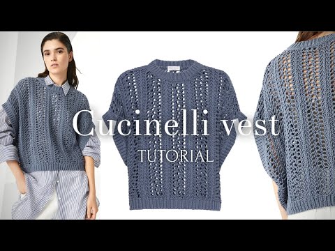Видео: ВЯЖЕМ ШИКАРНЫЙ ПУЛУНДЕР от CUCINELLI! 💥  МАСТЕР-КЛАСС, часть 1 ❤️‍🔥 AMAZING FASHION VEST KNITTING
