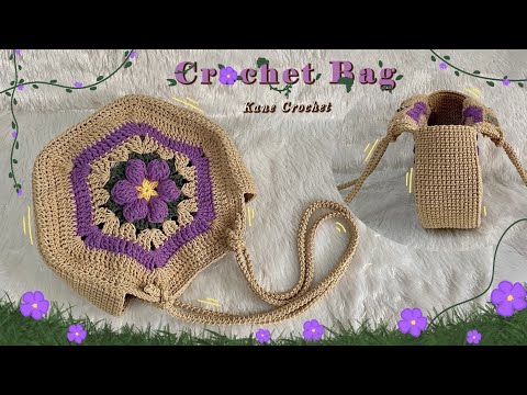 Видео: Вы не поверите, этот лайфхак по вязанию крючком сумки-шестиугольникаот бабушки🌺Сумка-вязание крючком