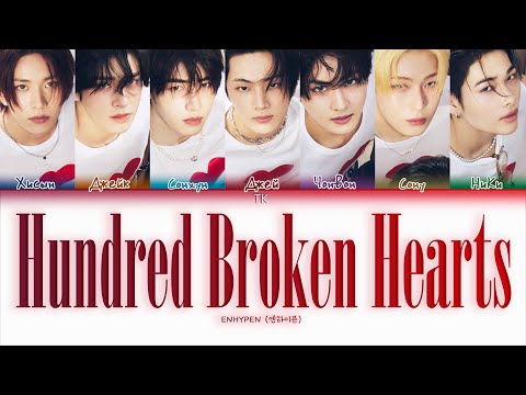 Видео: ENHYPEN Hundred Broken Hearts [ПЕРЕВОД НА РУССКИЙ/КИРИЛЛИЗАЦИЯ Color Coded Lyrics]