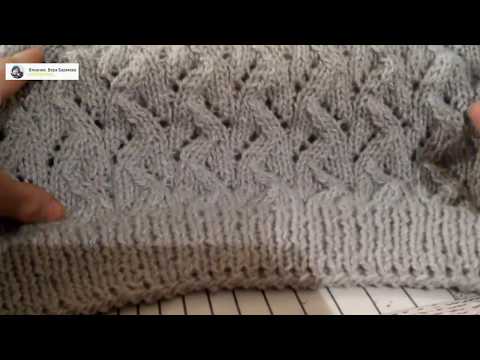Видео: Узор спицами Мой жилет в работе
