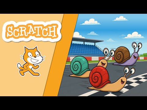 Видео: Гра в Scratch | Перегони равликів