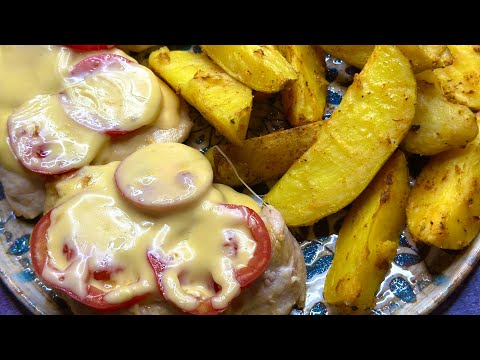 Видео: Еда как в ресторане за копейки [филе под сыром с картошкой по деревенски ] 