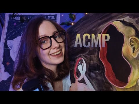 Видео: АСМР 🧚 рисуем картину и болтаем 2.0 | таппинг, близкий шепот, триггеры 🤍 ASMR drawing