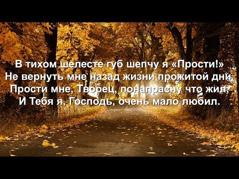 Видео: В тихом шелесте губ шепчу я «Прости!» (Песни для души)