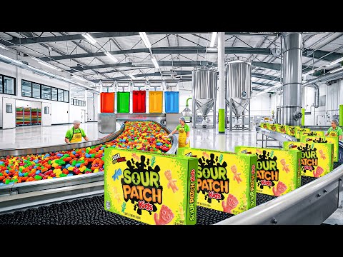 Видео: Как производятся кислые патчи для детей на фабрике
