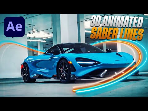 Видео: Эффект 3D-анимированных линий сабли — Учебное пособие по After Effects