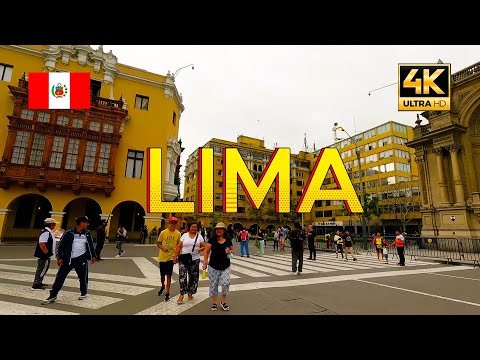 Видео: Прогулка по историческому центру Лимы Мирафлорес Путешествия Перу 4k UHD