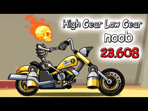 Видео: Hill Climb Racing 2 High Gear Low Gear пробные 3 заезда на 23.608 баллов