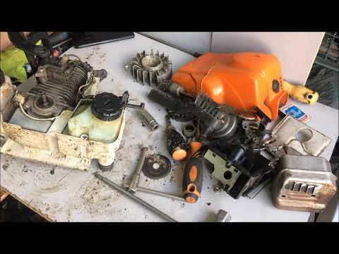 Видео: МS-180 Как долго может работать бензо-пила без воздушного фильтра.