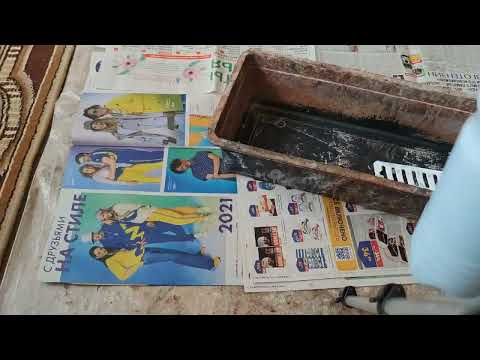 Видео: Покраска бумажных трубочек в розовый цвет