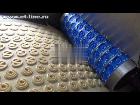 Видео: Линия производства печенья