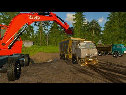 Видео: Farming Simulator 22 Добыча глины и доставка на производство кирпича