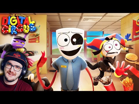 Видео: УДИВИТЕЛЬНЫЙ ЦИФРОВОЙ ЦИРК - Серия 4: Фастфуд Маскарад | Реакция