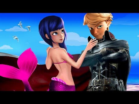 Видео: Леди Баг Русалка и Пират. ФанАрт пародия! #1