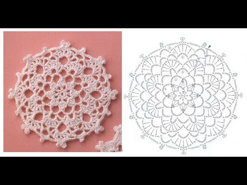 Видео: Простая салфетка крючком за 20 минут. Вязание для начинающих. Мини салфетки Урок 260  Crochet napkin