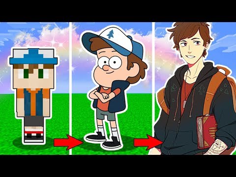 Видео: КАК МЕНЯЛСЯ ДИППЕР ИЗ ГРАВИТИ ФОЛЗ В МАЙНКРАФТ !