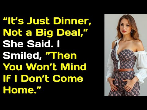Видео: «Это всего лишь ужин, ничего особенного», — сказала она. Я улыбнулся: «Тогда ты не будешь возража...
