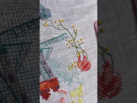 Видео: Загадаю счастье от Чудесной иглы! #crossstitch #вышивкакрестиком #embroidery #flower #crossstitchers