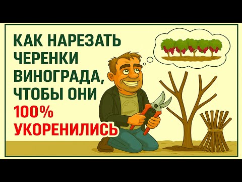 Видео: 🍇 Заготовка ЧЕРЕНКОВ ВИНОГРАДА! Как правильно нарезать черенки осенью для укоренения или прививки.