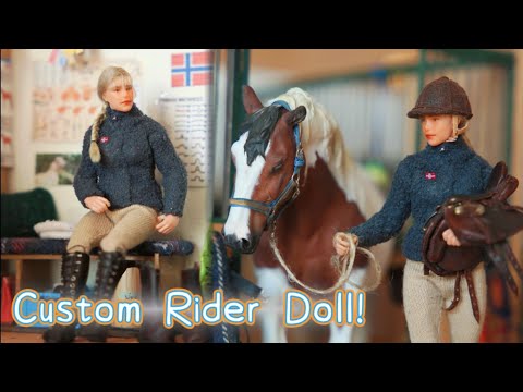 Видео: Создание миниатюрной куклы-всадницы! — Schleich Horse Scale Repaint + руководство по одежде