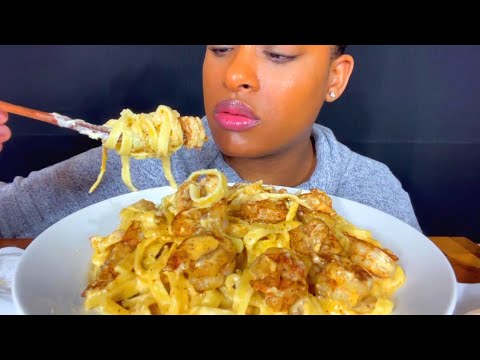 Видео: ASMR MUKBANG ОСТРЫЙ СЛИВОЧНЫЙ КРЕВЕТКИ ФЕТТУЧЧИНА АЛЬФРЕДО СЫР ПАСТА ЗВУКИ ЕСТЬ НЕ ГОВОРИТ 먹방