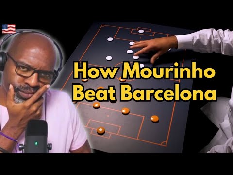 Видео: Как Моуринью перехитрил «Барселону» — тактический анализ | American Reacts