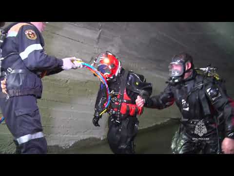 Видео: Ликвидация условной аварии на руднике "Октябрьский"