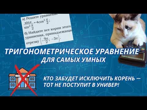 Видео: Не исключил корень - завалил экзамен! Тригонометрия в ЕГЭ - один из нестандартных примеров