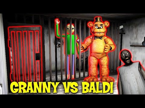 Видео: ГРЕННИ МУЧАЕТ БАЛДИ И АНИМАТРОНИКА - Granny vs Baldi multiplayer horror онлайн хоррор по сети