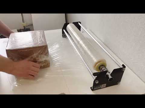 Видео: Диспенсер , держатель для стрейч пленки с системой натяжки, https://simfab.ru