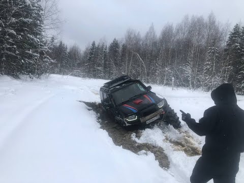 Видео: Снежное рубилово, бездорожье от 33 до 42, Уаз, Нива, Jeep ( джип )