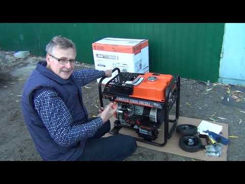 Видео: Генератор дизельний GENERGY LIMITED 3000D 3 кВт - іспанський, довговічний, надійний, тяжкий :)