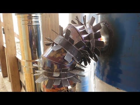 Видео: Лепестковый теплообменник на дымовую трубу