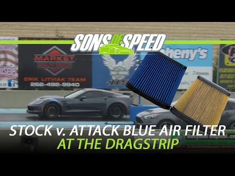 Видео: Обзор воздушного фильтра Attack Blue на дрэг-стрипе — стандартные и неоригинальные | Sons of Speed