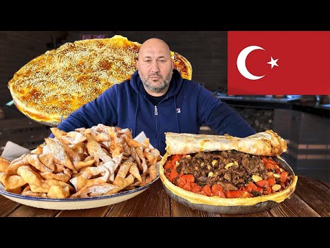 Видео: Сладости, шашлык и традиционное турецкое блюдо! Мясо в томатном соке!! ВСЕ НА КОСТРЕ