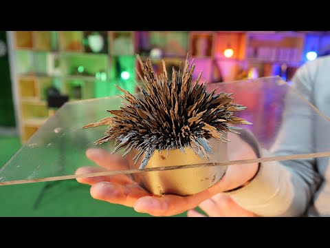 Видео: ЧТО ЕСЛИ на ГИГАНТСКИЙ МАГНИТ налить ФЕРРОМАГНИТНУЮ ЖИДКОСТЬ.