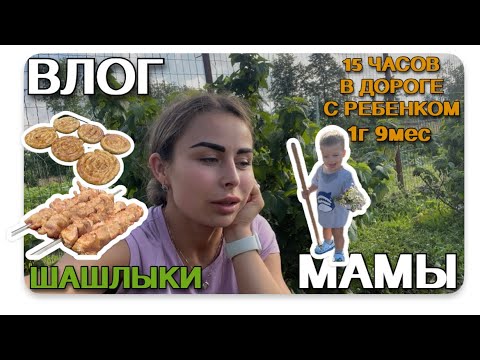 Видео: Влог мамы. Перелет, день рождения и сбор ягод. [25]✈️🍓🎂
