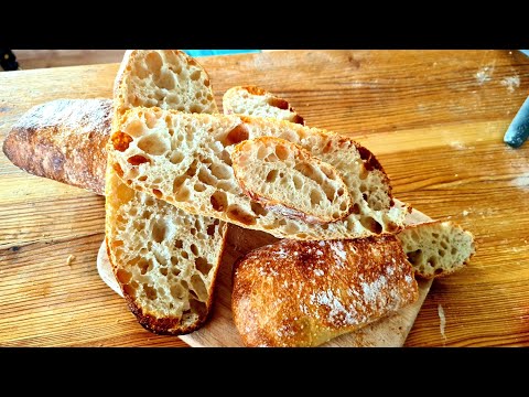 Видео: Хөрөнгөний чиабатта/Sourdough ciabatta