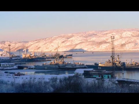 Видео: Оленья Губа 2004 год/Olenya Guba is a settlement in the Murmansk region,The village has a naval base