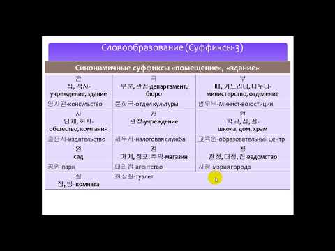 Видео: Изучаем корейский язык. Суффиксы 3 / Learning Korean. Suffixes 3