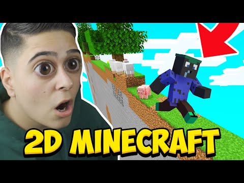 Видео: Minecraft, НО Е НАПЪЛНО 2D! Minecraft Challenge w/@VoodooHeadsTV