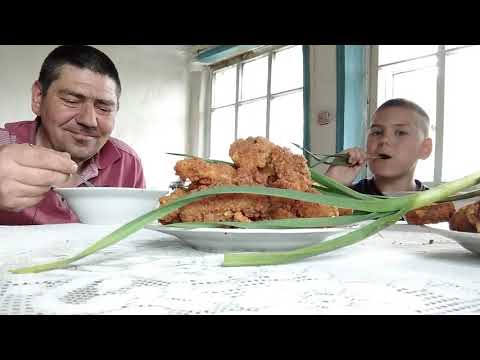 Видео: ASMR лаковые кольца картошка в кляре сыном