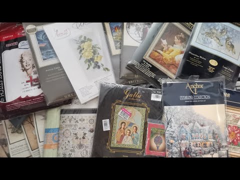 Видео: Все мои ЗАПАСЫ✄ Наборы вышивки смотрим с Татьяной Б.(2 часть)