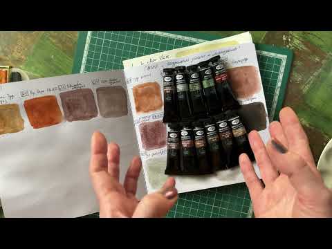 Видео: Интересные новинки от Гаммы! Земли! Целая коллекция! #watercolor