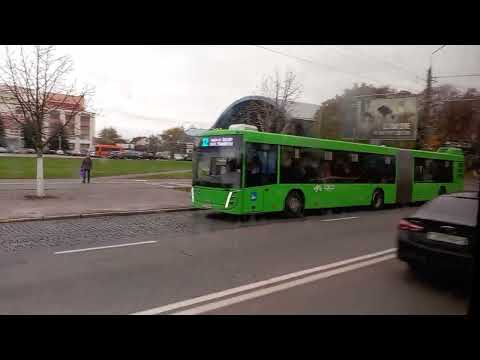 Видео: От остановки Каменщикова до Универмаг Гомель, на мАз 105