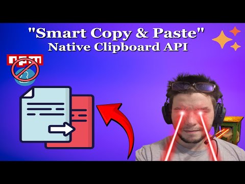 Видео: Как копировать и вставлять данные нативно (Современные приемы работы с буфером обмена в JavaScrip...