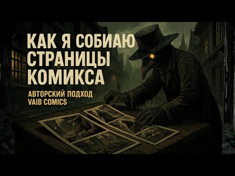 Видео: Как я собираю страницы комикса | Авторский стиль VAIB COMICS