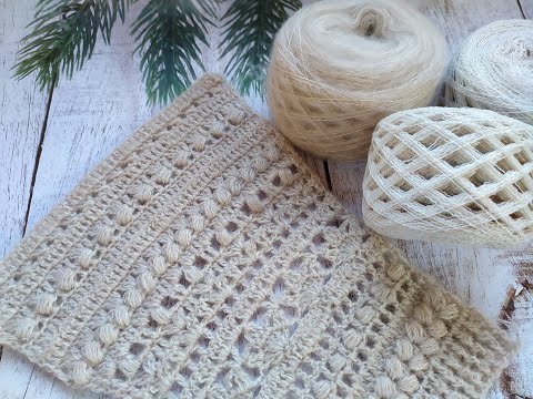 Видео: Джемпер крючком. Часть 1. Обзор.