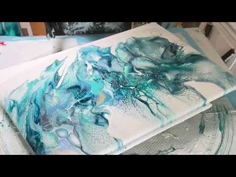 Видео: Сплиш Всплеск! 💦 Волны жидкого искусства 24x36!