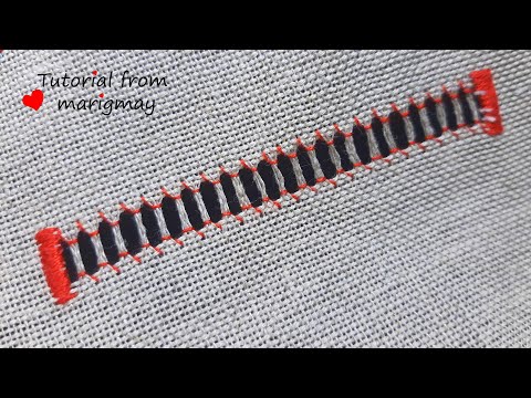 Видео: Одинарний та двобічний прутик на 4-х нитках.Hand embroidery for beginners.